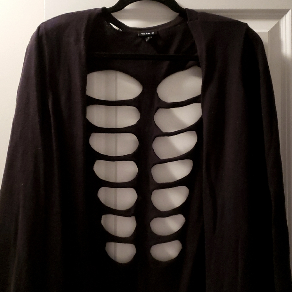 Torrid Slashed Back Cardigan